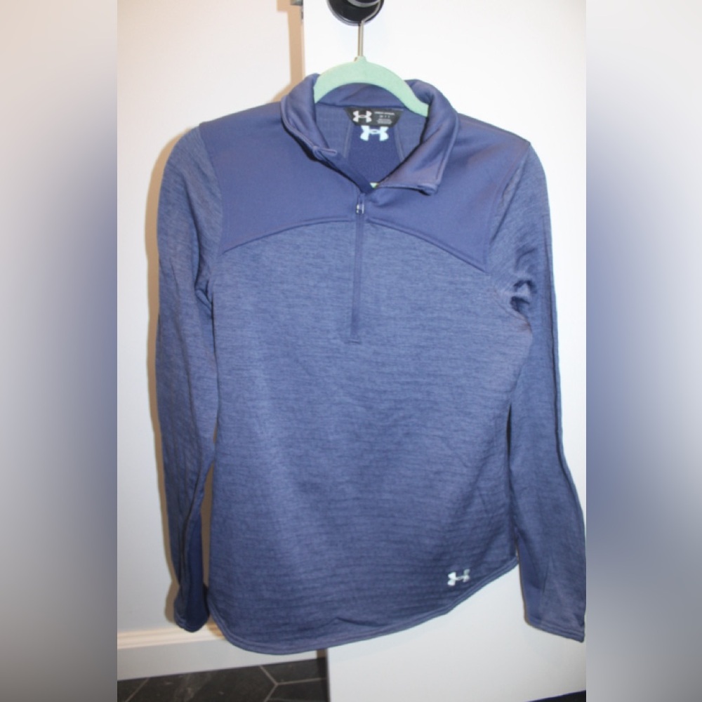 Under Armour 1/4 Zip Fleece Pullover Blue Women’s Gamut Expanse Athletic Small